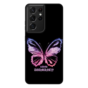 Picasee Fashion Case za Samsung Galaxy S21 Ultra 5G G998B - Diamanty Purple