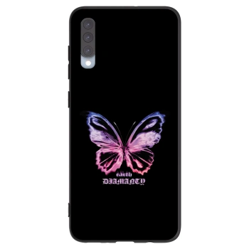 Picasee crna silikonska maskica za Samsung Galaxy A70 A705F - Diamanty Purple
