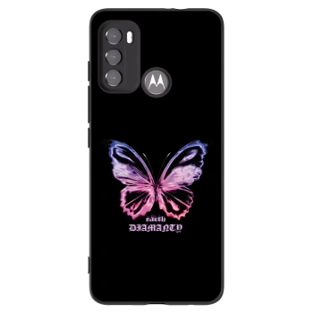 Picasee crna silikonska maskica za Motorola Edge 60 5G - Diamanty Purple