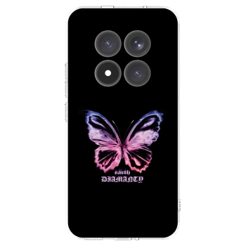 Picasee silikonska prozirna maskica za Xiaomi Redmi Note 15 Pro+ - Diamanty Purple