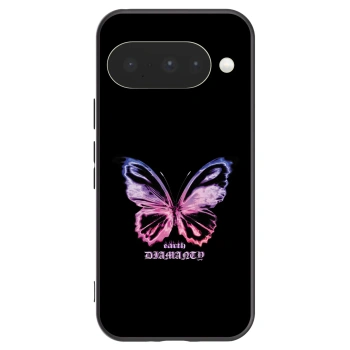 Picasee crna silikonska maskica za Google Pixel 10 - Diamanty Purple