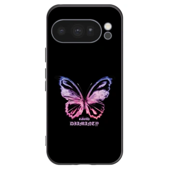 Picasee crna silikonska maskica za Google Pixel 10 Pro - Diamanty Purple