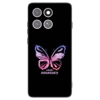 Picasee crna silikonska maskica za Motorola Edge 60 Fusion - Diamanty Purple