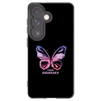 Picasee crna silikonska maskica za Samsung Galaxy S26 - Diamanty Purple