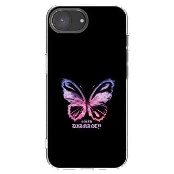 Picasee silikonska prozirna maskica za Apple iPhone 17e - Diamanty Purple