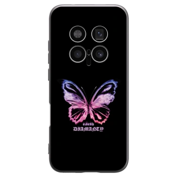 Picasee crna silikonska maskica za Honor Magic8 Pro 5G - Diamanty Purple