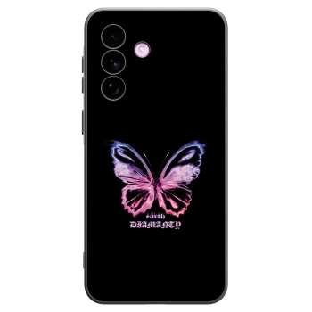 Picasee crna silikonska maskica za Samsung Galaxy A57 5G - Diamanty Purple