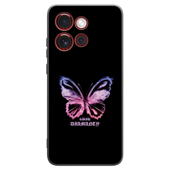 Picasee crna silikonska maskica za Motorola Edge 60 Neo 5G - Diamanty Purple