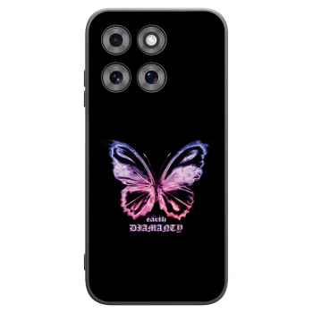 Picasee crna silikonska maskica za Motorola Moto G77 - Diamanty Purple