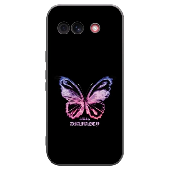 Picasee crna silikonska maskica za Google Pixel 10a - Diamanty Purple