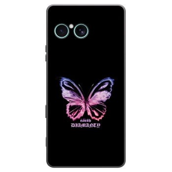 Picasee crna silikonska maskica za Sony Xperia 10 VII - Diamanty Purple