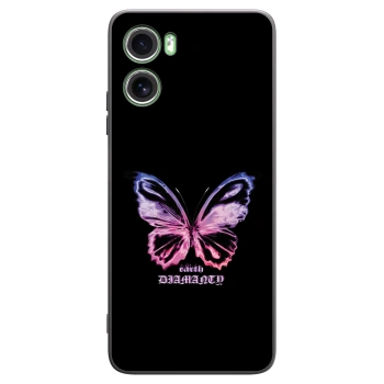 Picasee crna silikonska maskica za Motorola Moto G06 - Diamanty Purple