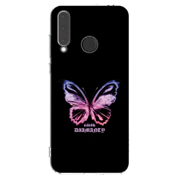 Picasee silikonska prozirna maskica za Honor 20 Lite - Diamanty Purple