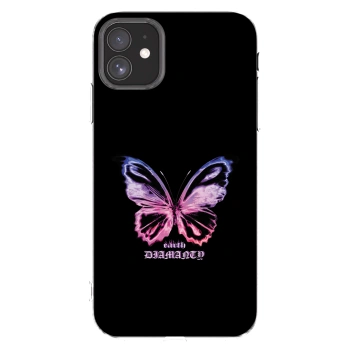 Picasee silikonska prozirna maskica za Apple iPhone 11 - Diamanty Purple