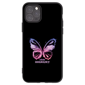 Picasee crna silikonska maskica za Apple iPhone 11 Pro - Diamanty Purple