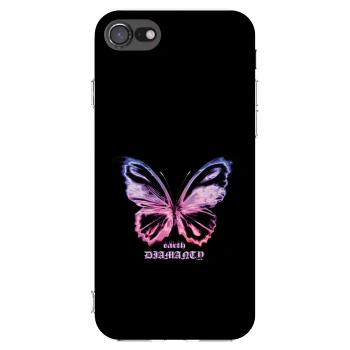 Picasee silikonska prozirna maskica za Apple iPhone 8 - Diamanty Purple