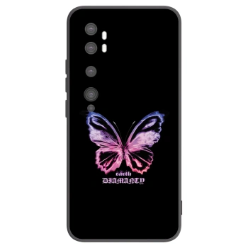 Picasee crna silikonska maskica za Xiaomi Mi Note 10 (Pro) - Diamanty Purple