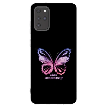 Picasee silikonska prozirna maskica za Samsung Galaxy S20+ G985F - Diamanty Purple