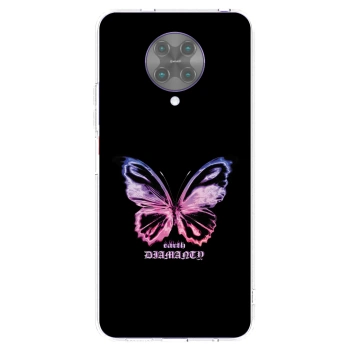 Picasee silikonska prozirna maskica za Xiaomi Poco F2 Pro - Diamanty Purple