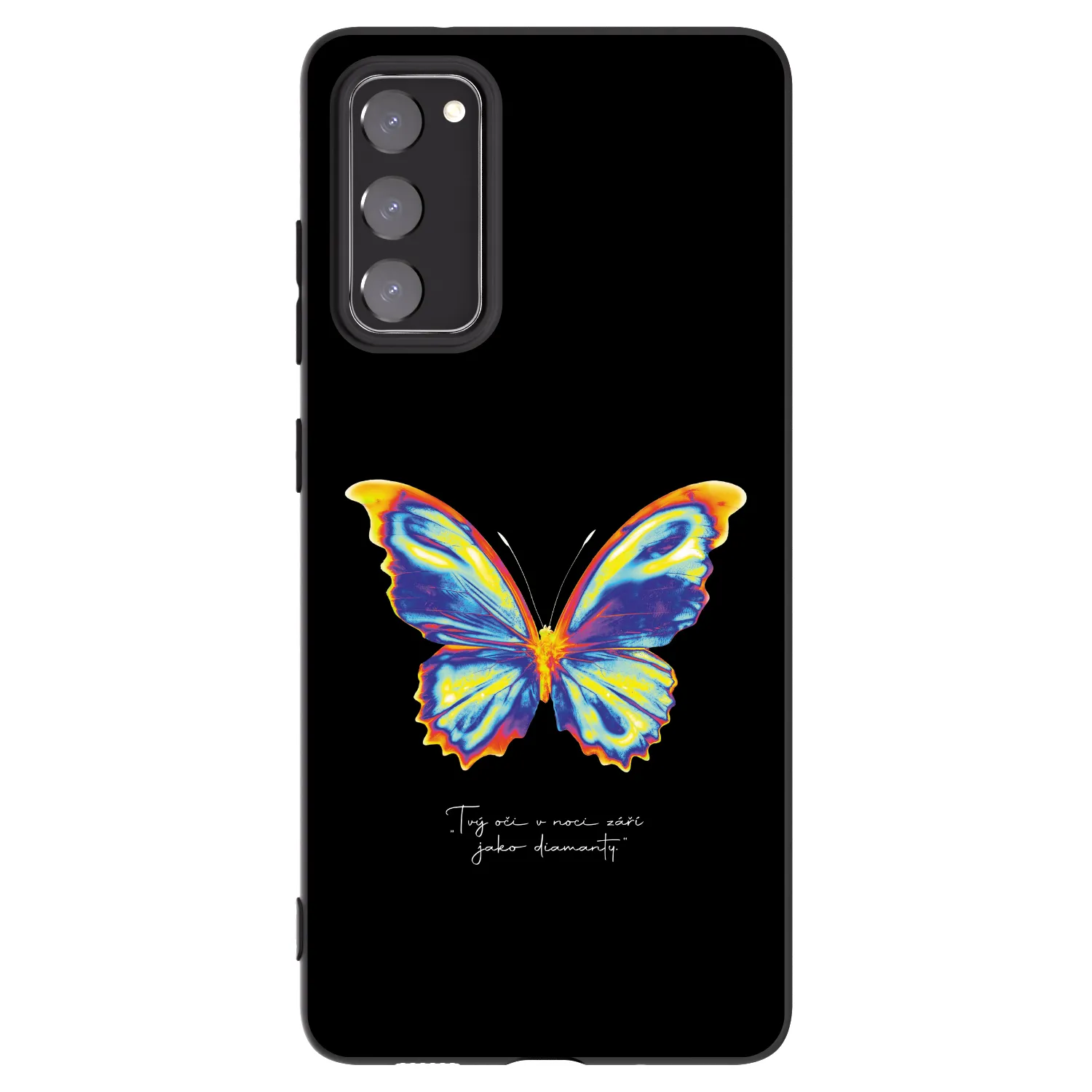 Picasee crna silikonska maskica za Samsung Galaxy S20 FE - Diamanty Black