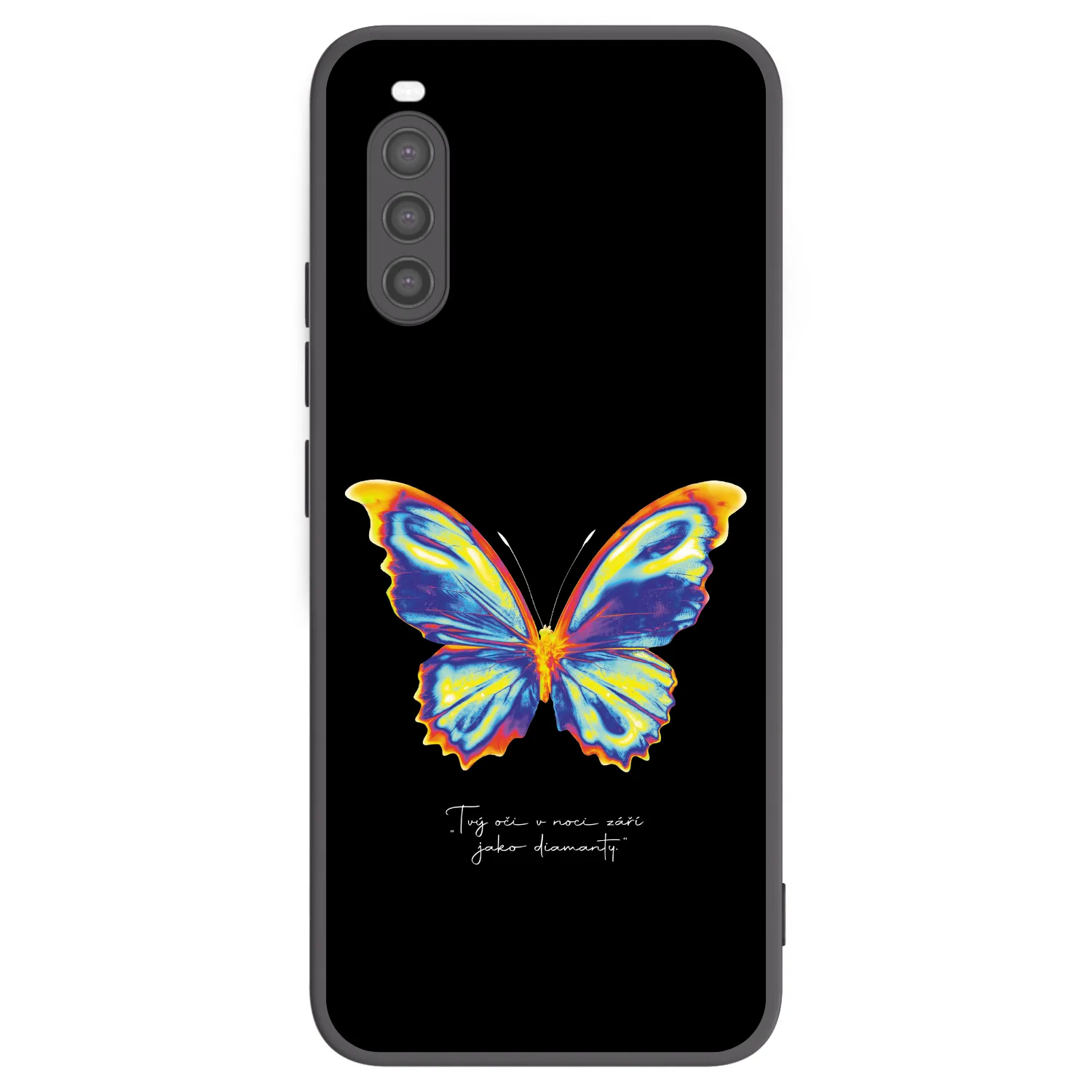 Picasee crna silikonska maskica za Sony Xperia 10 II - Diamanty Black