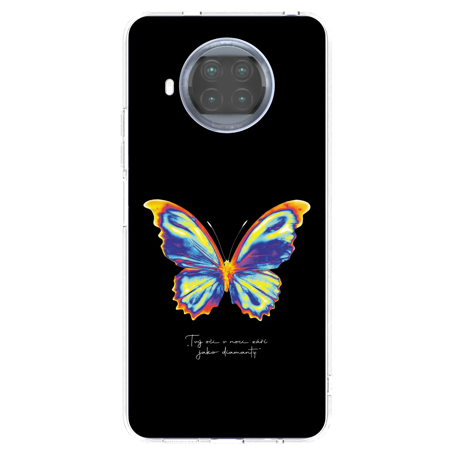 Picasee silikonska prozirna maskica za Xiaomi Mi 10T Lite - Diamanty Black