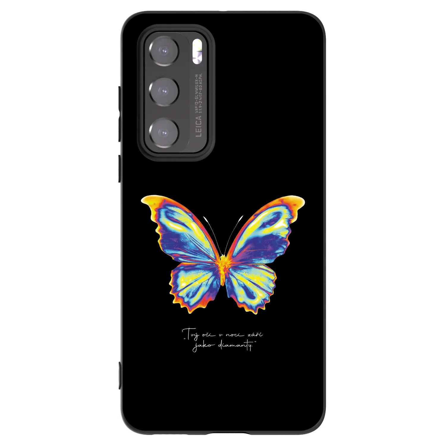 Picasee crna silikonska maskica za Huawei P40 - Diamanty Black
