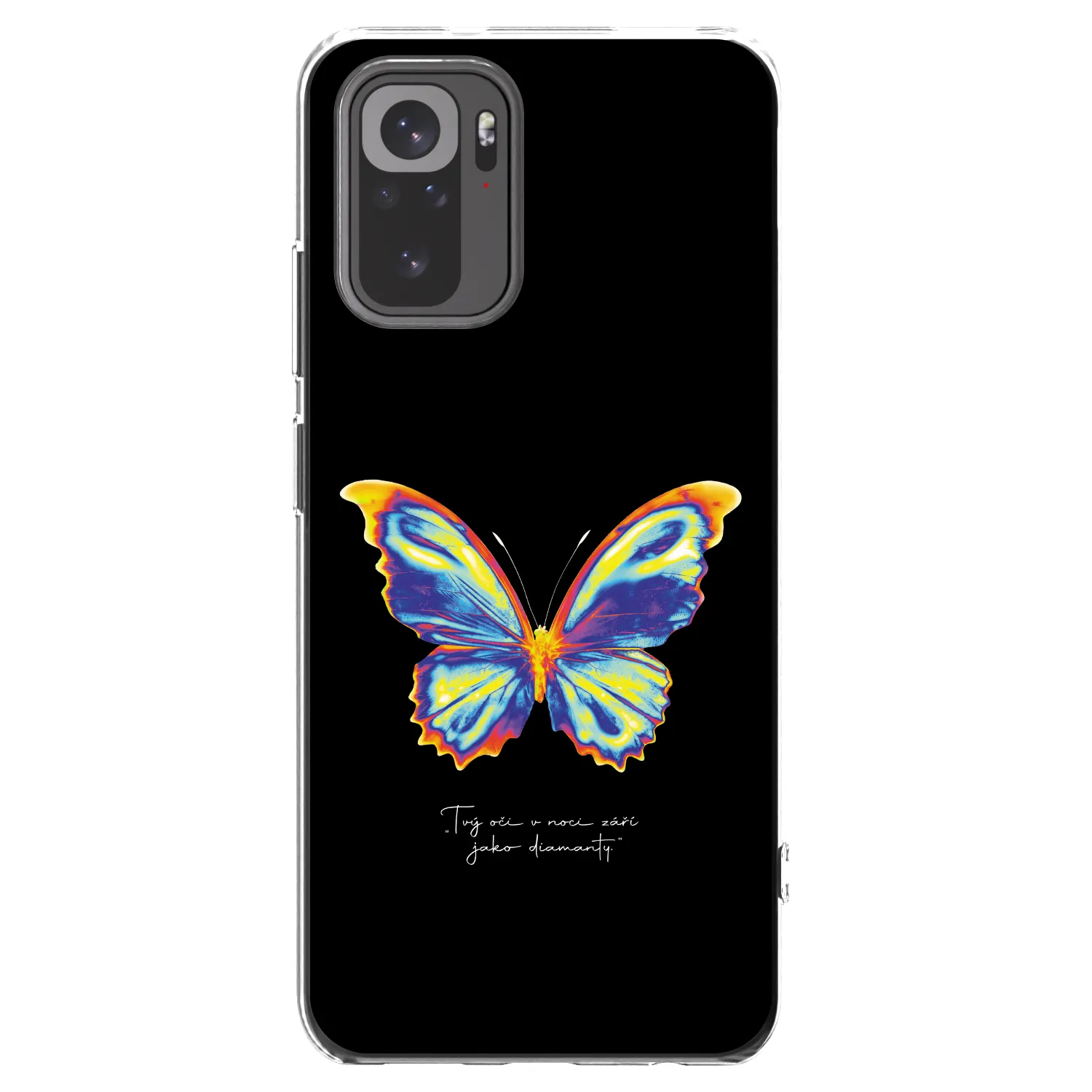 Picasee silikonska prozirna maskica za Xiaomi Redmi Note 10 - Diamanty Black
