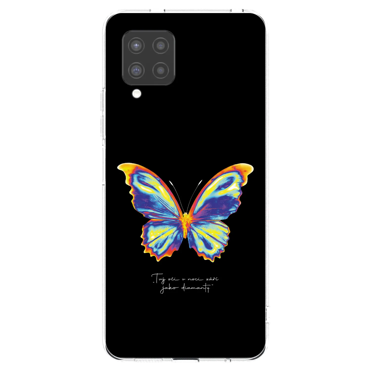 Picasee silikonska prozirna maskica za Samsung Galaxy A42 A426B - Diamanty Black