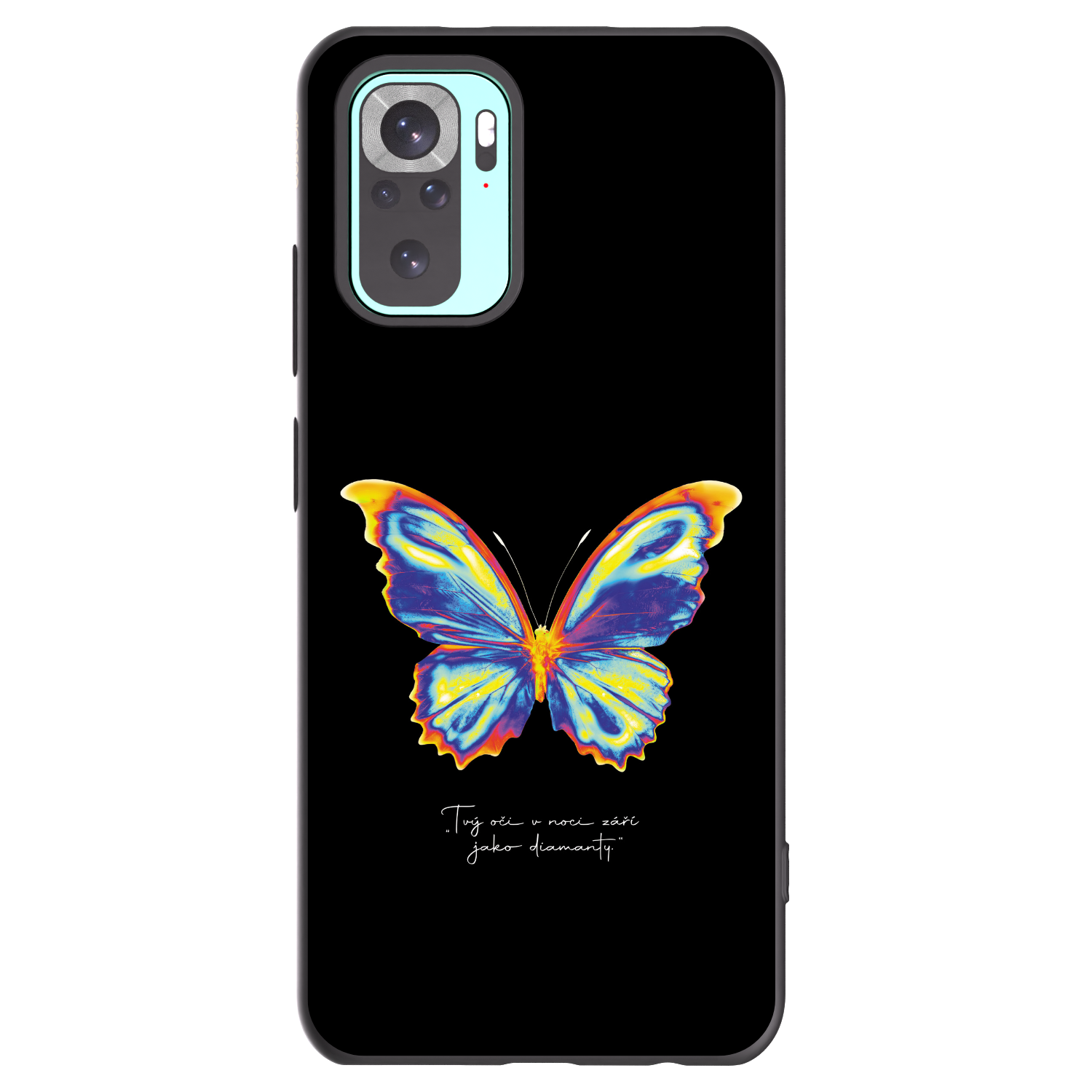 Picasee crna silikonska maskica za Xiaomi Redmi Note 10 Pro - Diamanty Black
