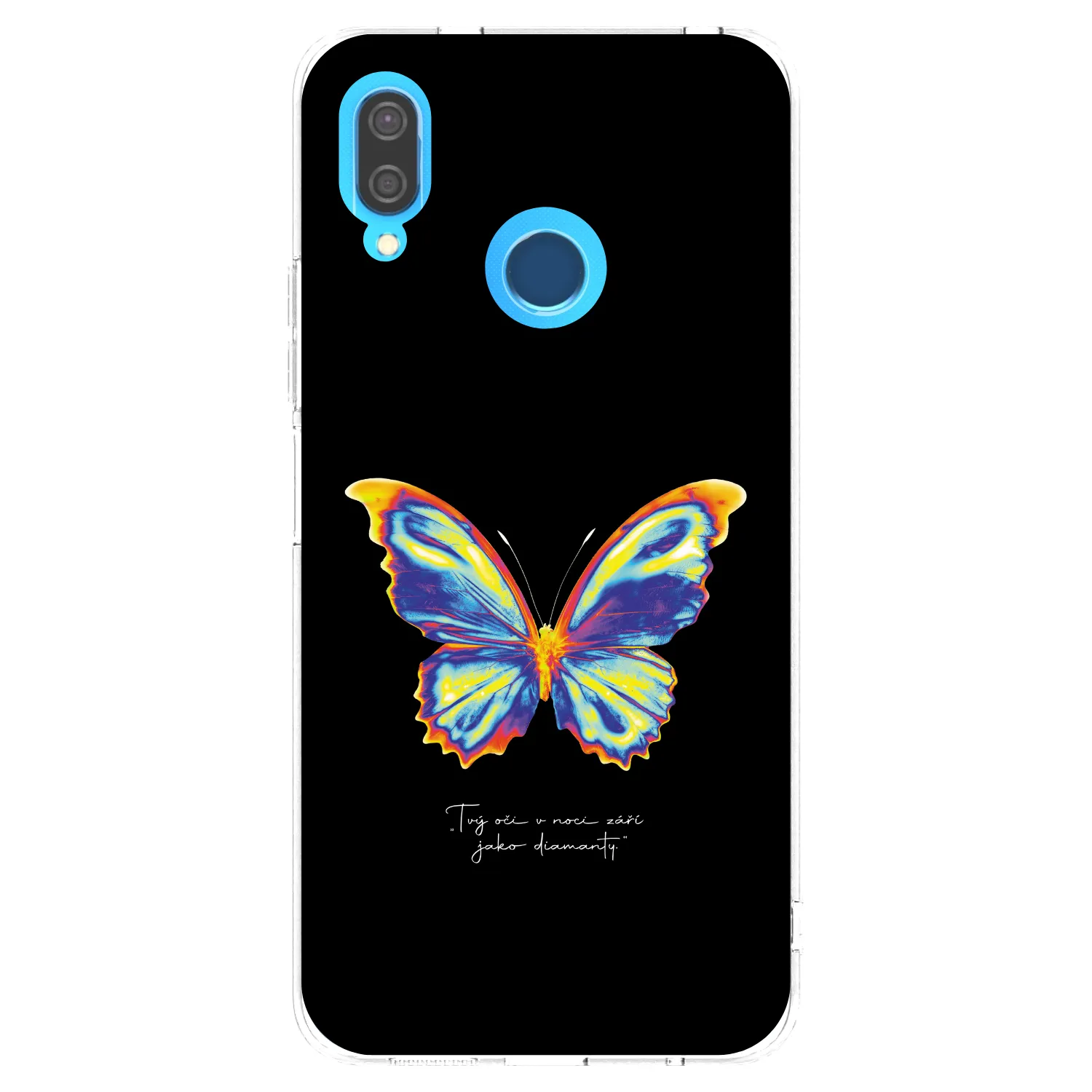 Picasee silikonska prozirna maskica za Huawei P20 Lite - Diamanty Black