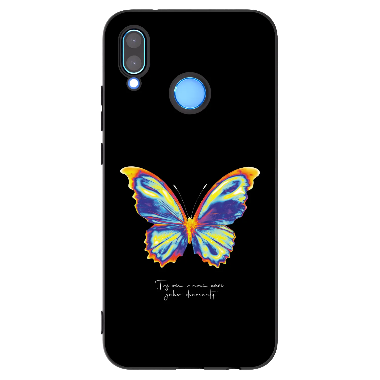 Picasee crna silikonska maskica za Huawei P20 Lite - Diamanty Black