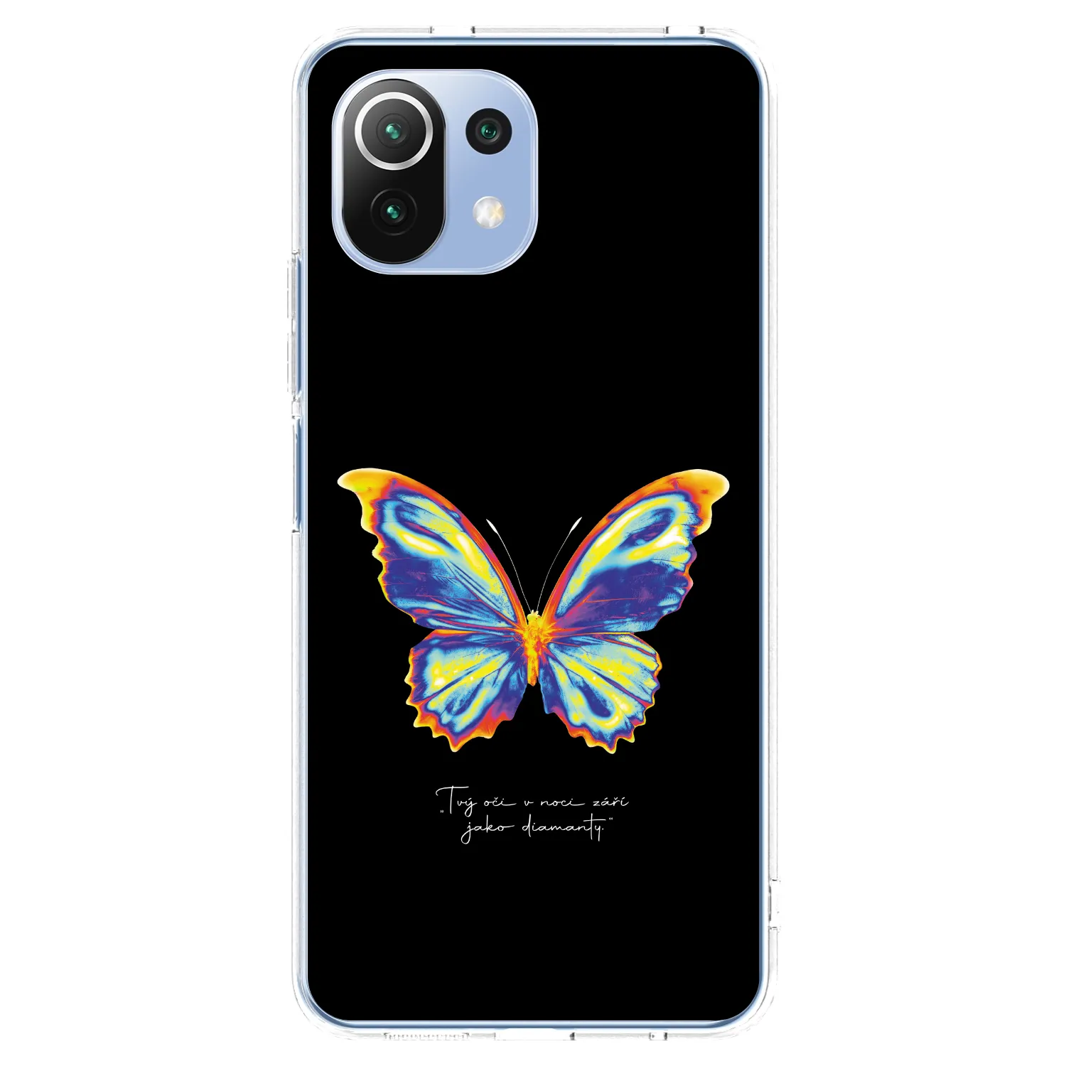 Picasee silikonska prozirna maskica za Xiaomi Mi 11 Lite - Diamanty Black