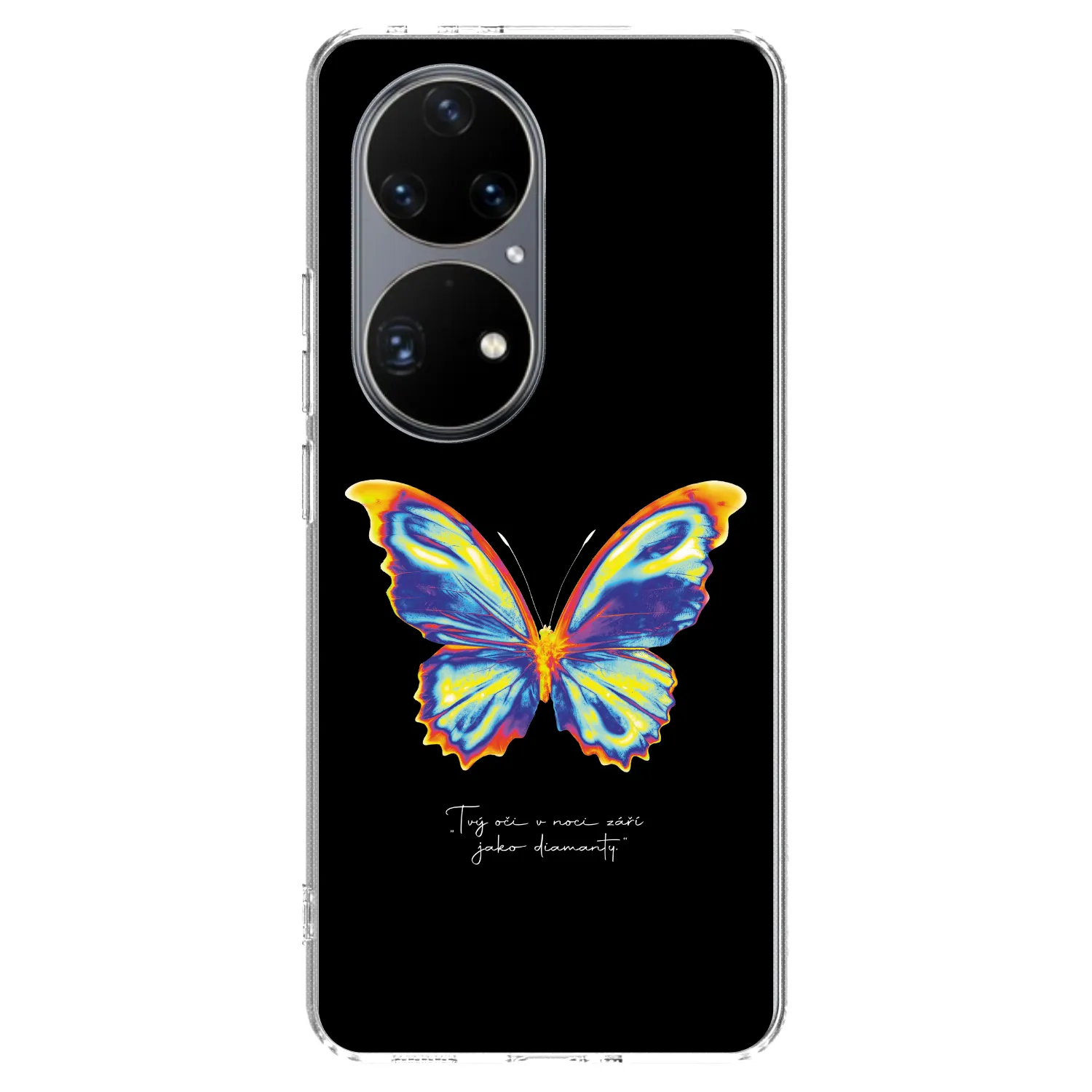 Picasee silikonska prozirna maskica za Huawei P50 - Diamanty Black