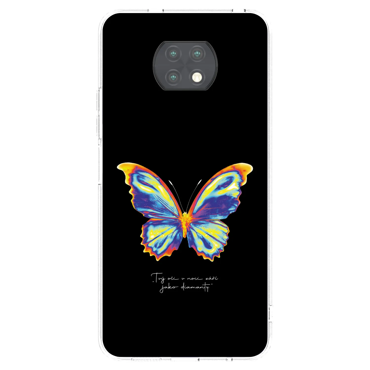 Picasee silikonska prozirna maskica za Xiaomi Redmi Note 9T - Diamanty Black