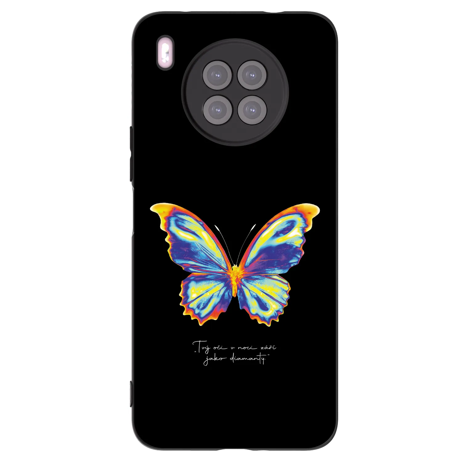 Picasee crna silikonska maskica za Huawei Nova 8i - Diamanty Black