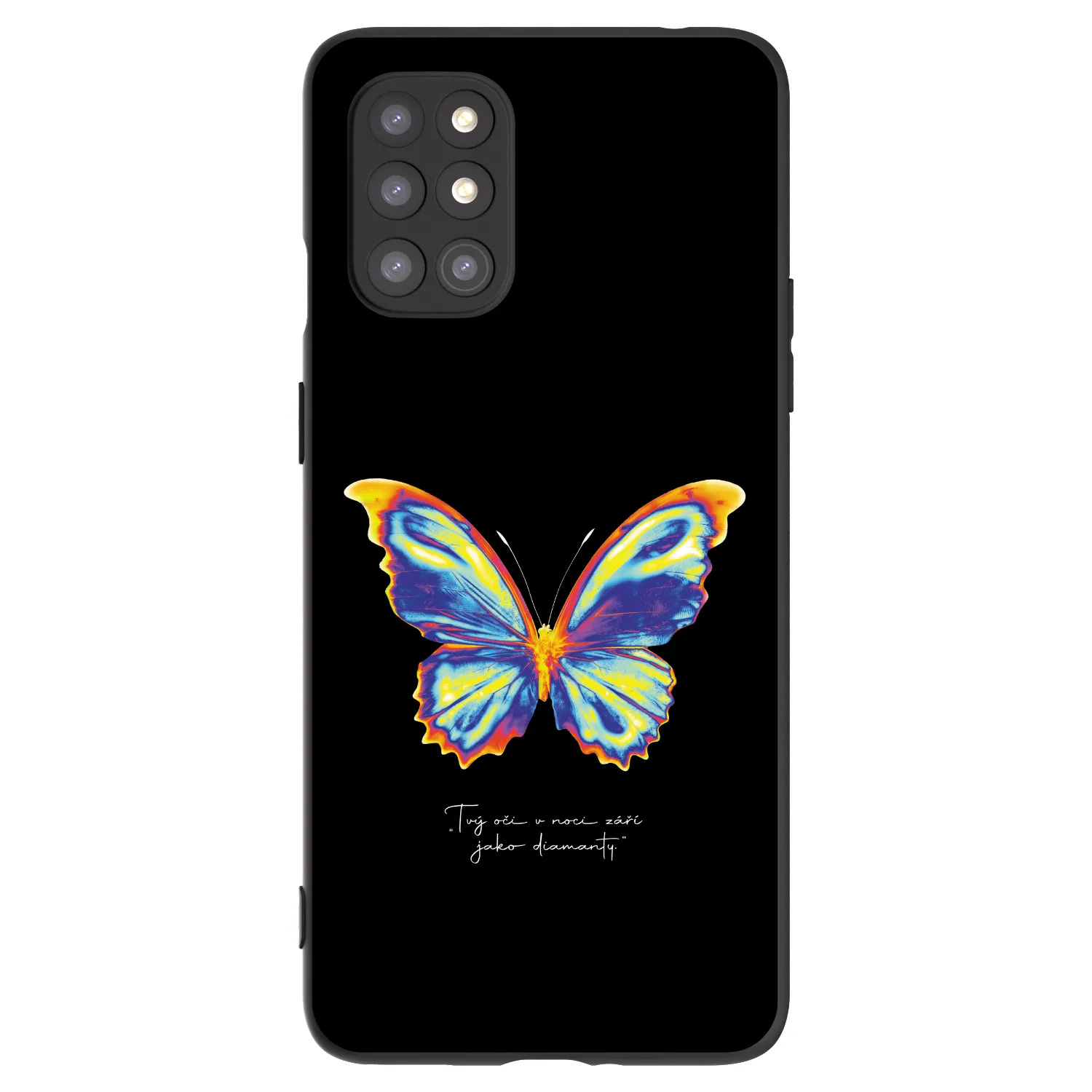 Picasee crna silikonska maskica za OnePlus 8T - Diamanty Black