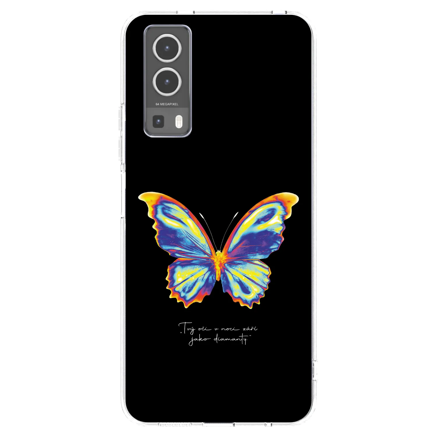 Picasee silikonska prozirna maskica za Vivo Y72 5G - Diamanty Black
