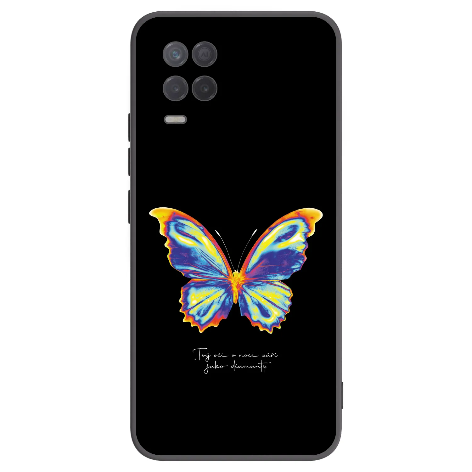 Picasee crna silikonska maskica za Realme 8 5G - Diamanty Black