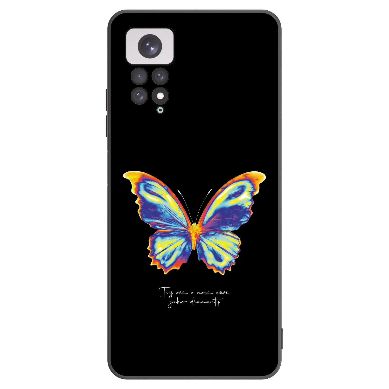 Picasee crna silikonska maskica za Xiaomi Redmi Note 11 - Diamanty Black
