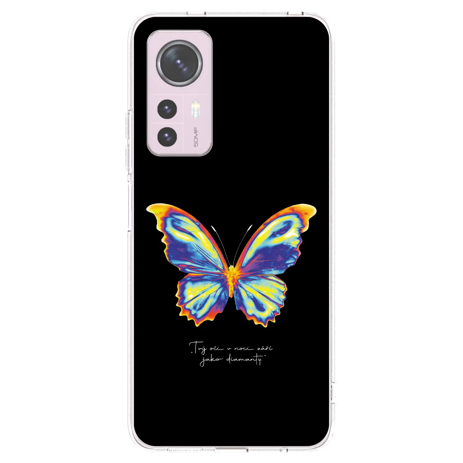 Picasee silikonska prozirna maskica za Xiaomi 12 - Diamanty Black