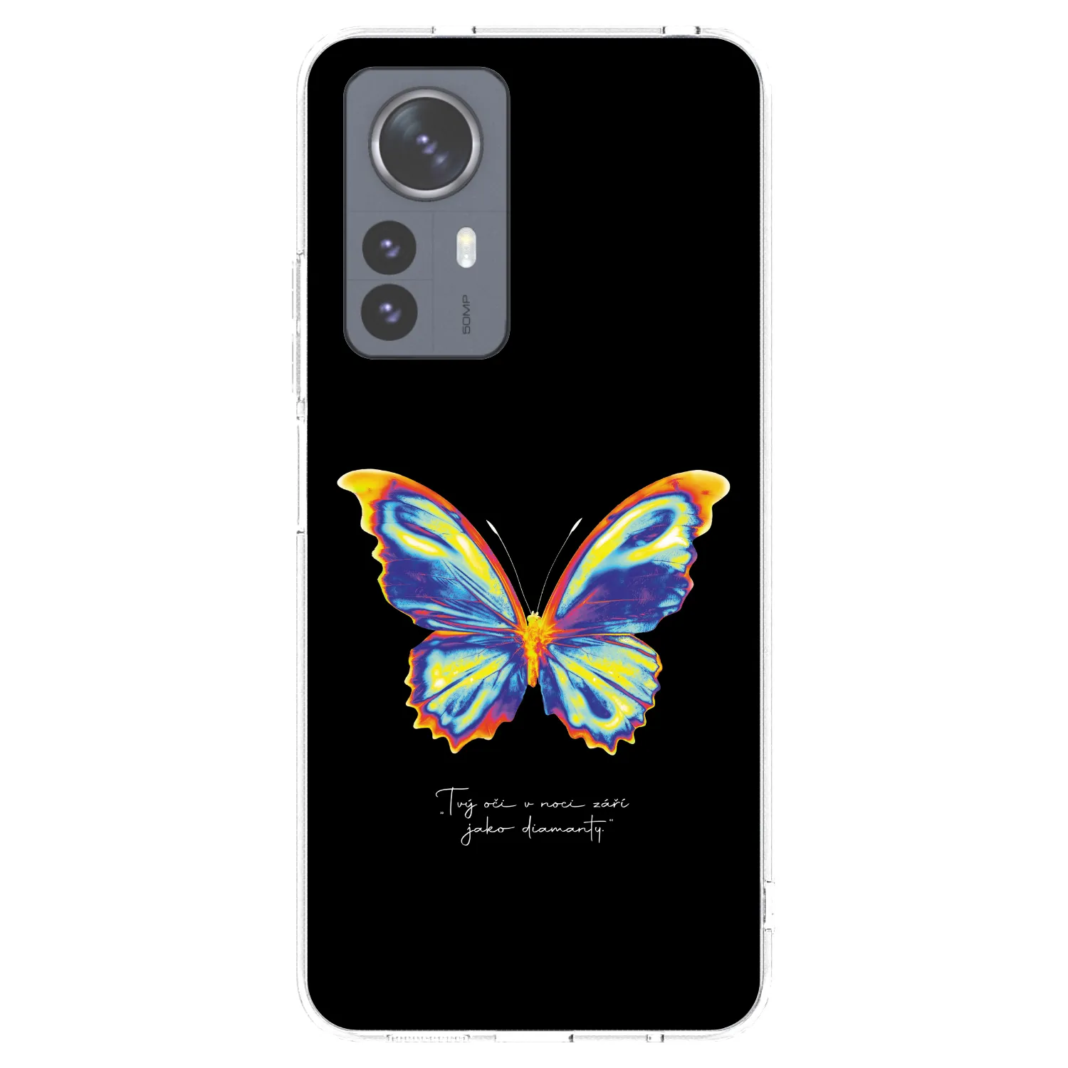 Picasee silikonska prozirna maskica za Xiaomi 12 Pro - Diamanty Black
