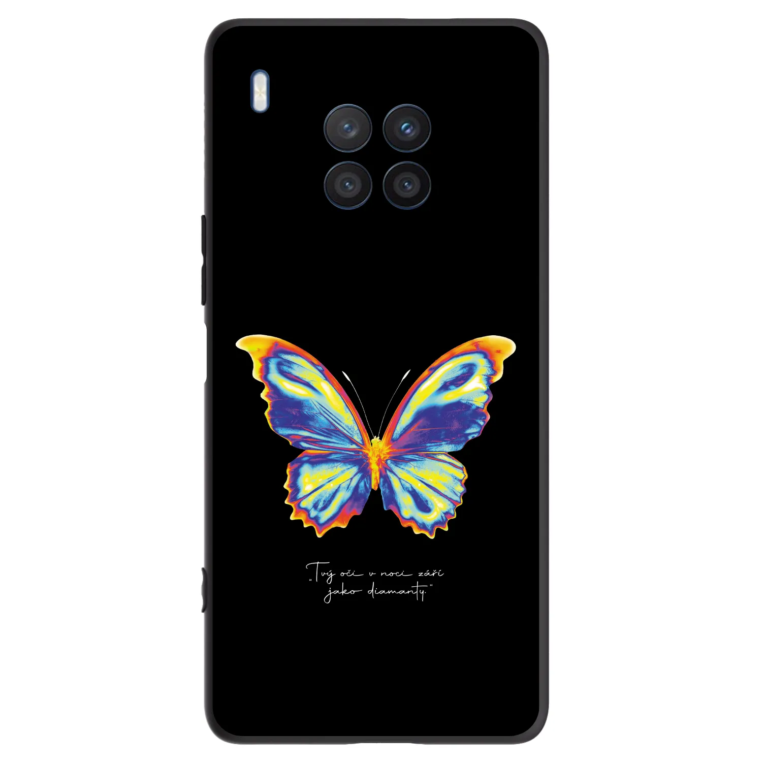 Picasee crna silikonska maskica za Honor 50 Lite - Diamanty Black