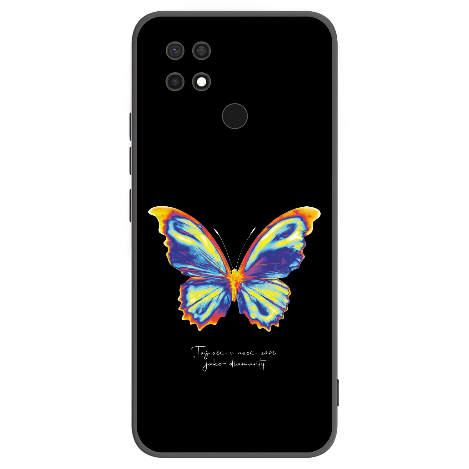 Picasee crna silikonska maskica za Xiaomi Redmi 10C - Diamanty Black