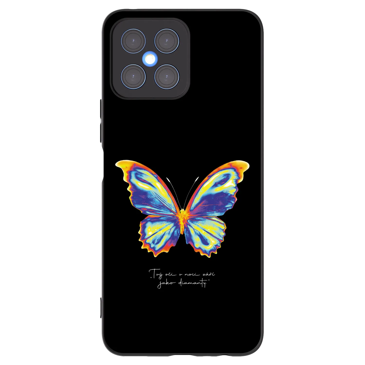 Picasee crna silikonska maskica za Honor X8 4G - Diamanty Black