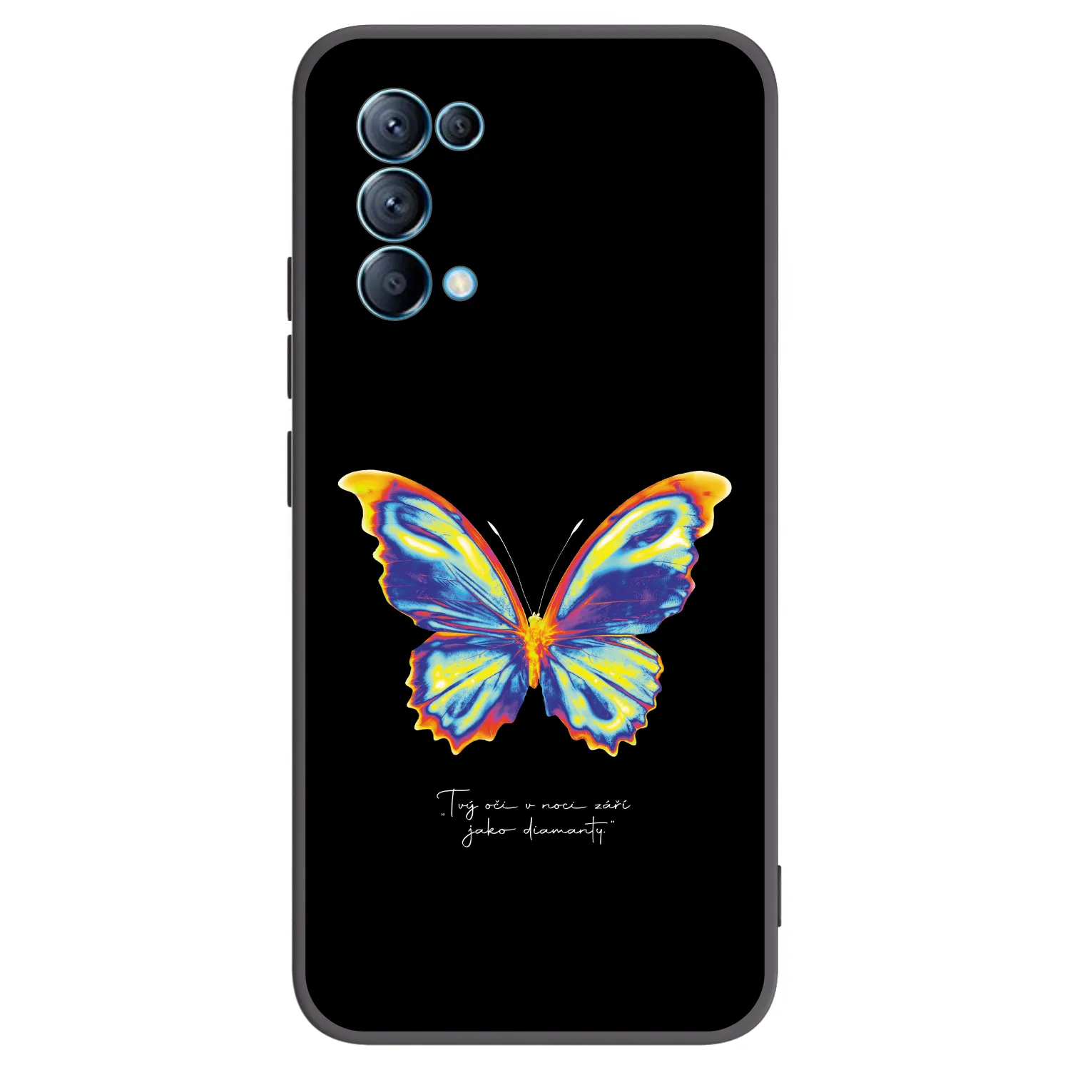 Picasee crna silikonska maskica za OPPO Reno 5 5G - Diamanty Black