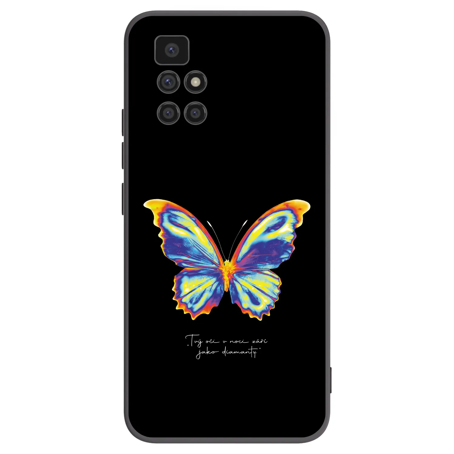 Picasee crna silikonska maskica za Xiaomi Redmi 10 (2022) - Diamanty Black