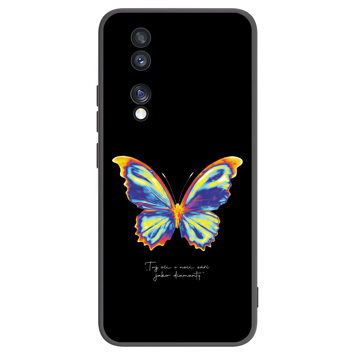 Picasee crna silikonska maskica za Honor 70 - Diamanty Black