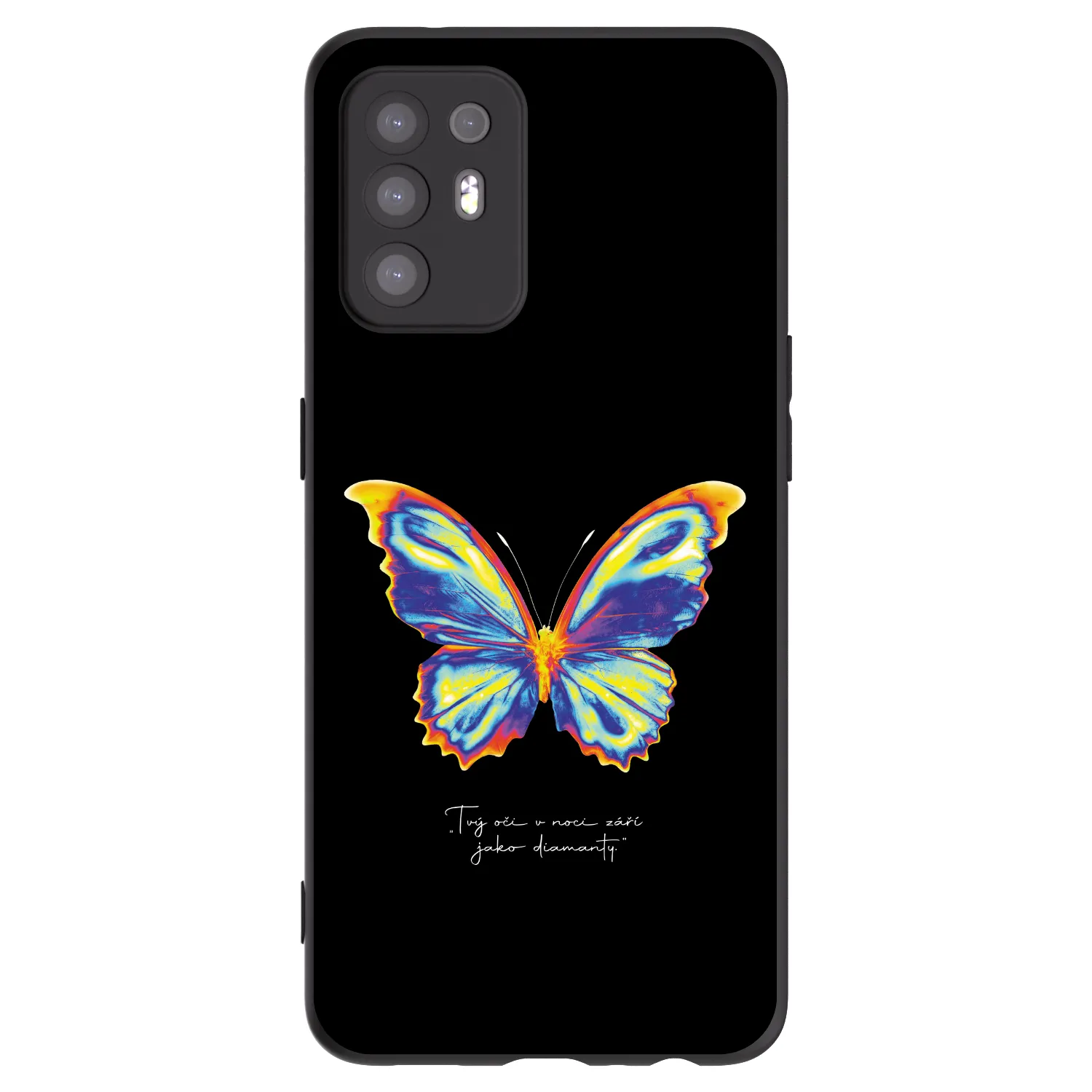 Picasee crna silikonska maskica za OPPO A94 5G - Diamanty Black
