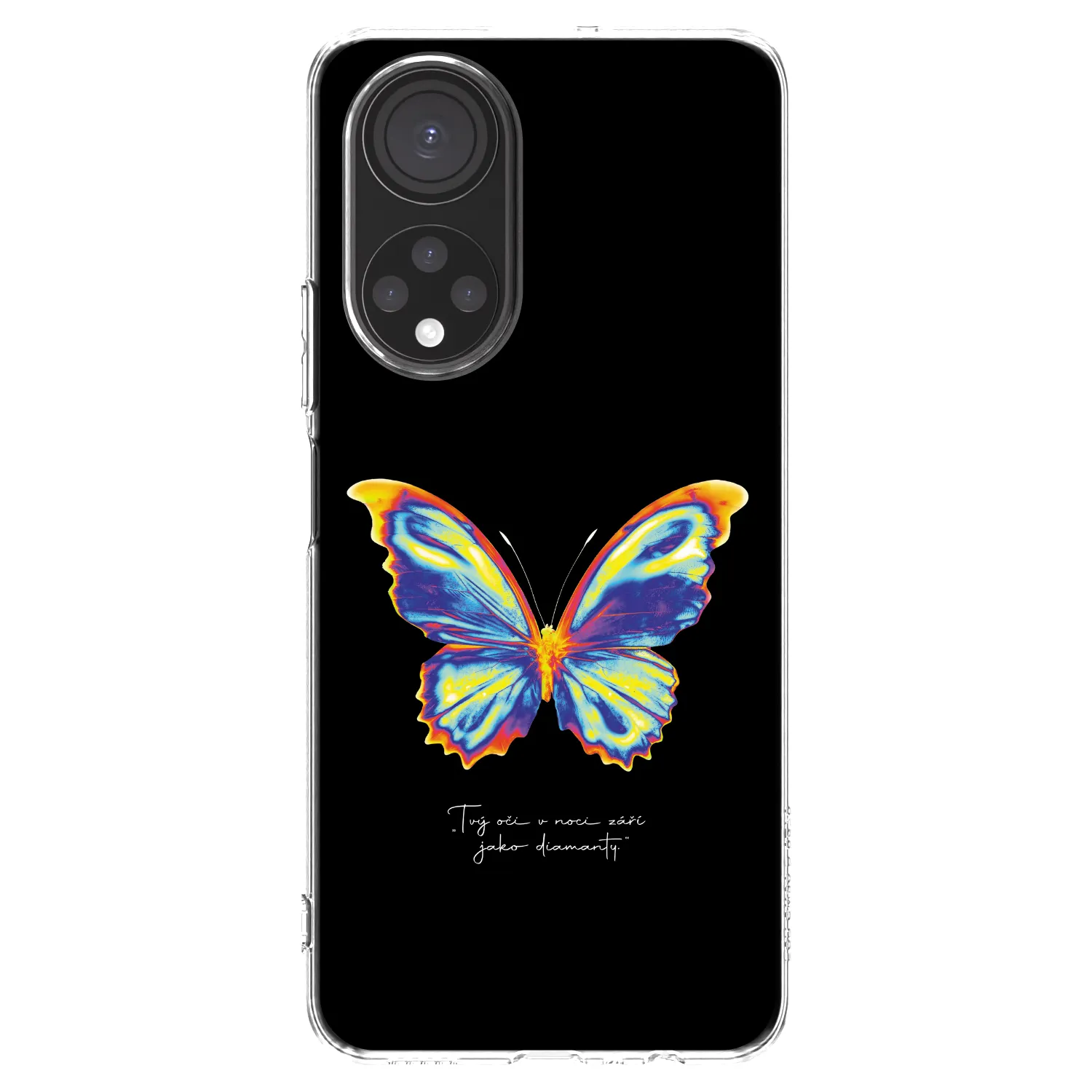 Picasee silikonska prozirna maskica za Honor X7 - Diamanty Black